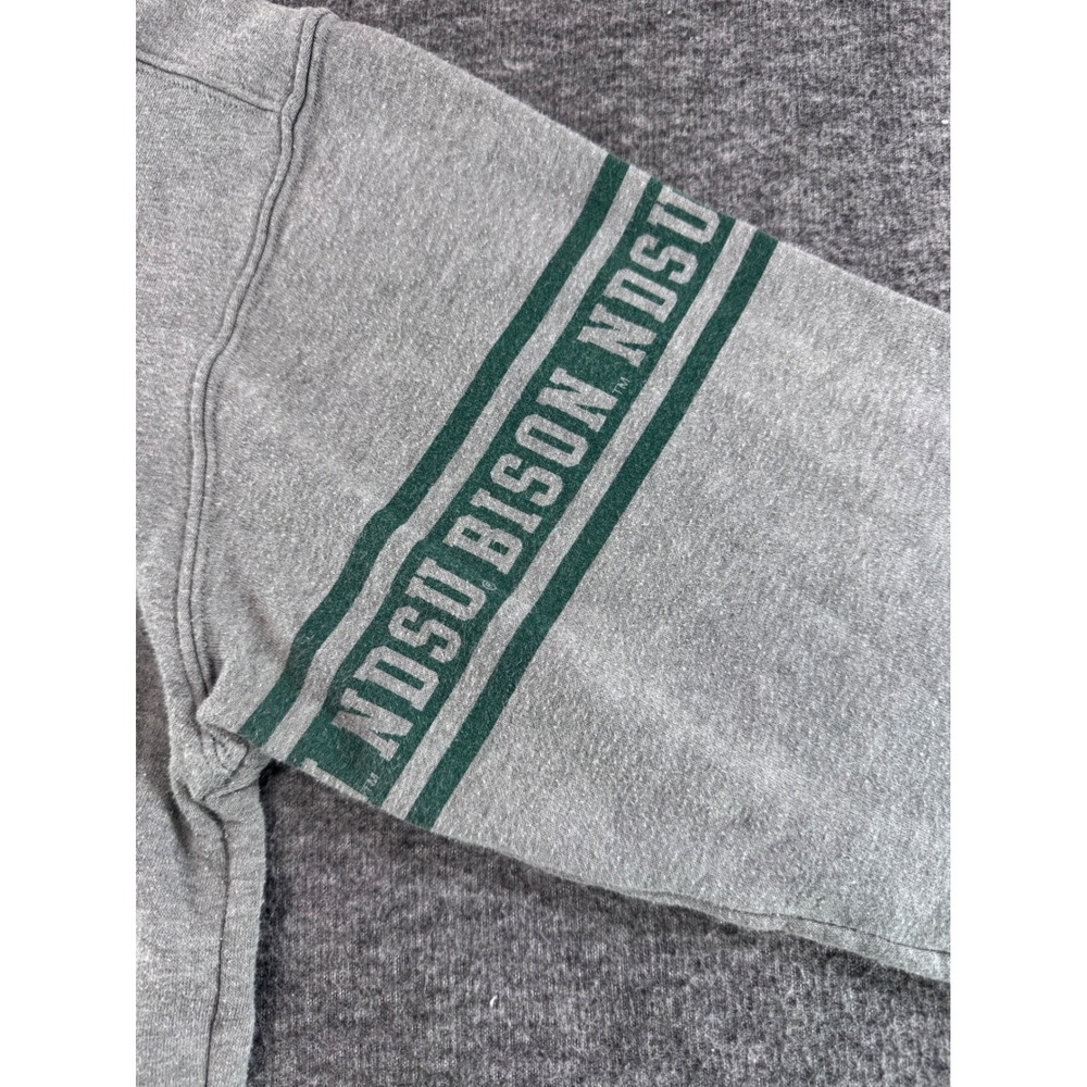 Pink VS NDSU Bison Sequin Sweatshirt Gray Large North Dakota State - Picture 5 of 8
